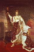 Robert Lefevre Portrait of Napoleon I in Coronation Robes Spain oil painting artist